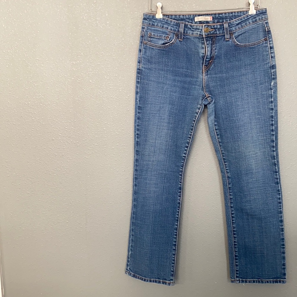 Levi's 505 Straight Leg Jeans Size 10